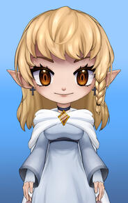 Cleric character, original art